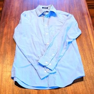 Boys size 14.  Long sleeve button up Izod dress shirt.